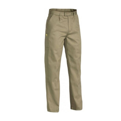 Bisley Mens Insect Protection Drill Work Pants Trousers - Khaki - 112cm