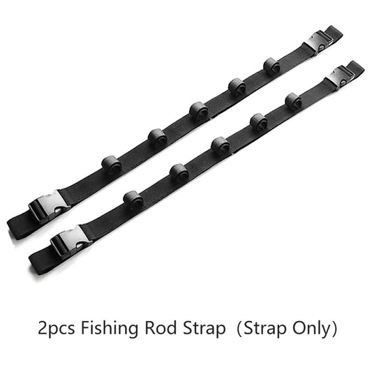 Car Fishing Rod Strap Vehicle Rod Carrier Storage Net Fishing Pole Holder SUV-2PCS Black Fishing Strap