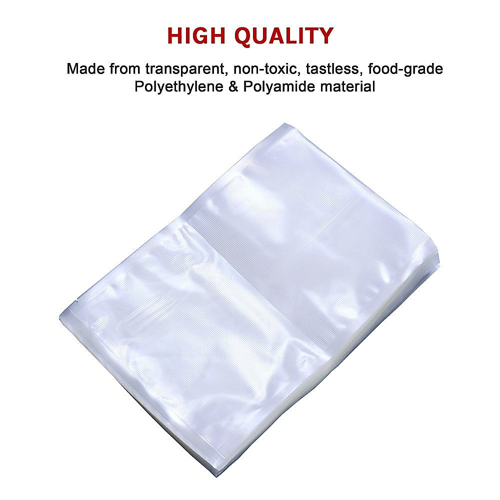 100x Vacuum Sealer Bags Food Storage Saver Heat Seal Cryovac 20cm x 30cm