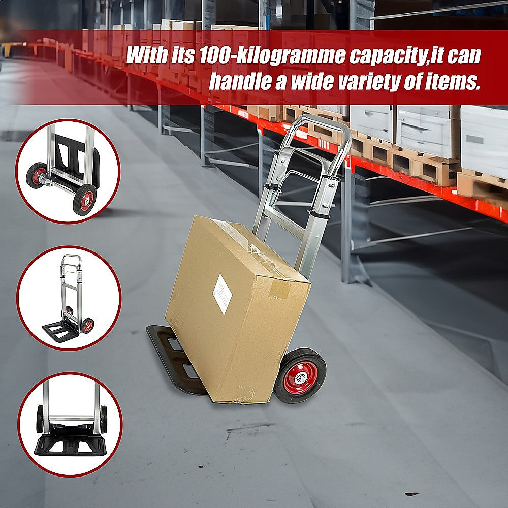 100kg Trolley Folding Hand Truck Sack Barrow