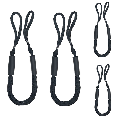 4 Pack Marine Bungee Dock Line Boat Mooring Rope Anchor Cord Stretch