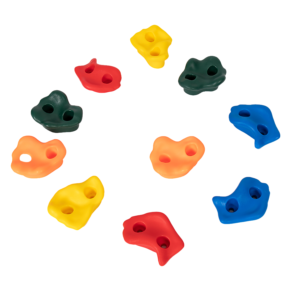 Deluxe 10 x Holds for Rock Climbing Wall Kids Outdoor Playground