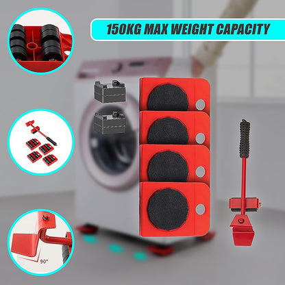 4 X All-purpose Dolly Plastic Heavy Duty Furniture Mover Slider Set