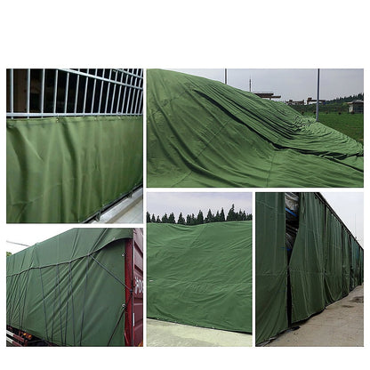 2m x 3m Army Tarp Heavy Duty 400GSM Tarpaulin Canvas Cover Waterproof Sun Blocked