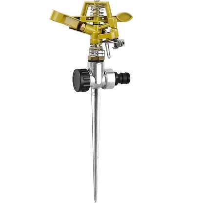 Easy to Install Irrigation Sprinkler 360 Degree Rotating Sprinkler Gun Zinc Alloy Adjustable Rocker Sprinkler