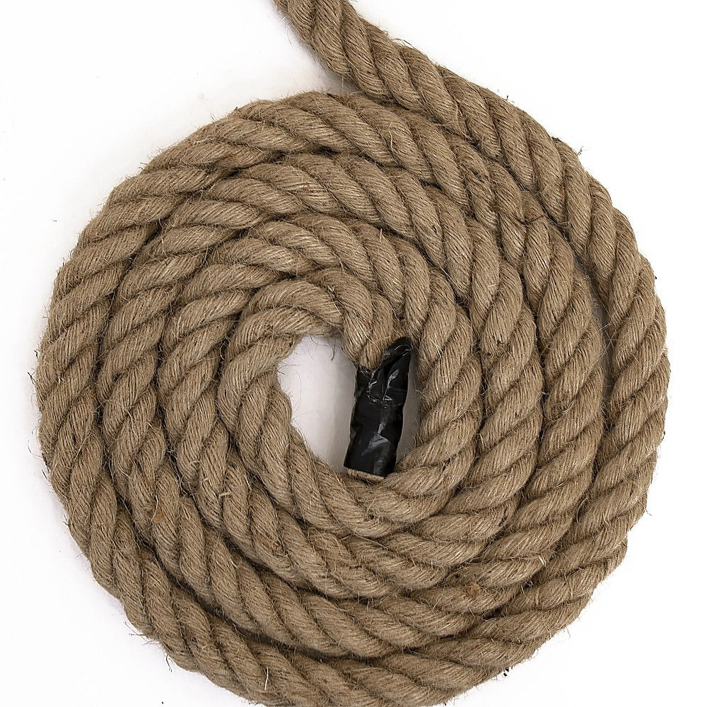 35m 100% Natural Jute Rope Twisted Decking Cord Garden Boating Sash Camping 32mm