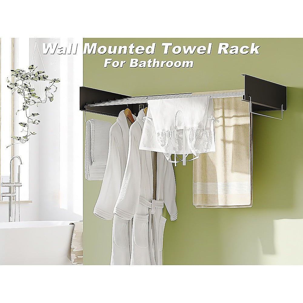 Collapsible Laundry Drying Rack Wall Mounted Clothes Drying Rack for Laundry