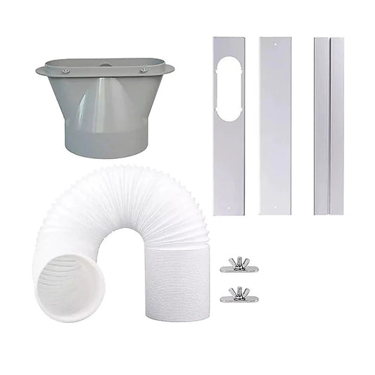 Portable Air Conditioner Window Slide Kit Part Exhaust Adaptor Hose Pipe & Plate