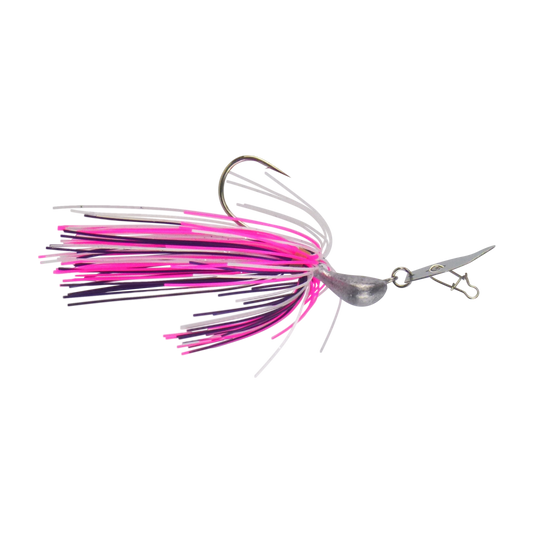 Dekoi 7gm Bladed Swim Jig, Chatterbait, Hot Flash, 2 pack