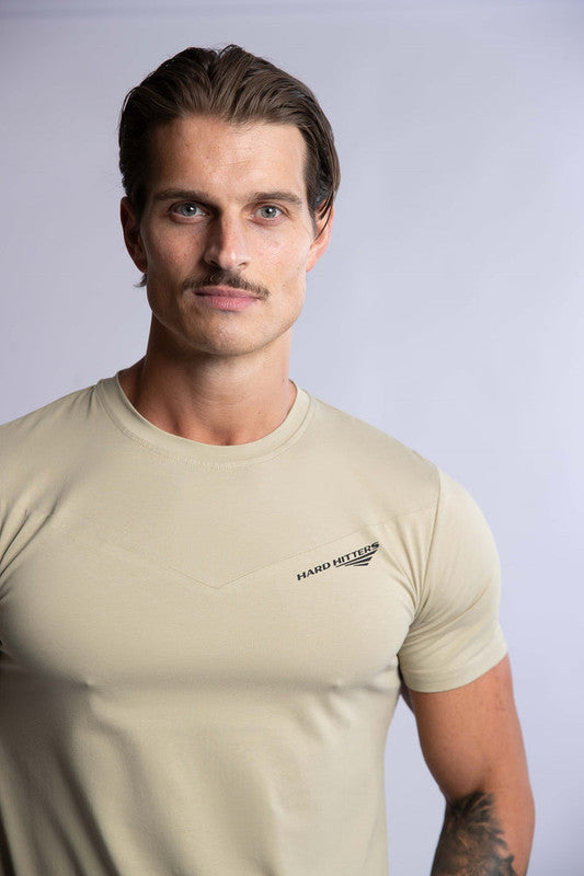 HARD HITTERS SLIM FIT COTTON TEE SAGE LARGE