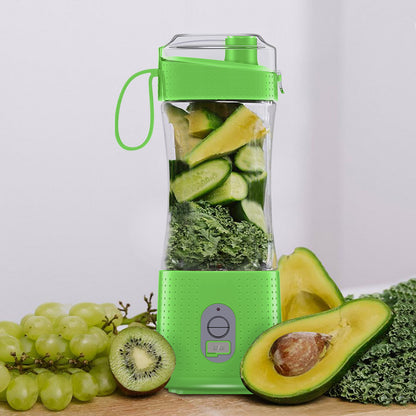 Green Portable Mini Juicer - Rechargeable Electric Fruit Juicer Cup, Compact & Convenient