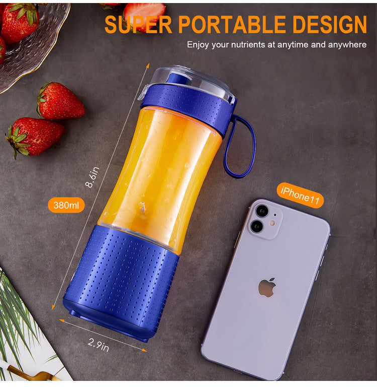 Green Portable Mini Juicer - Rechargeable Electric Fruit Juicer Cup, Compact & Convenient