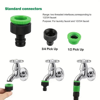 30m Anti-Kink Expandable Garden Hose - Flexible, Tangle-Free Water Hose with Adjustable Spray Nozzle