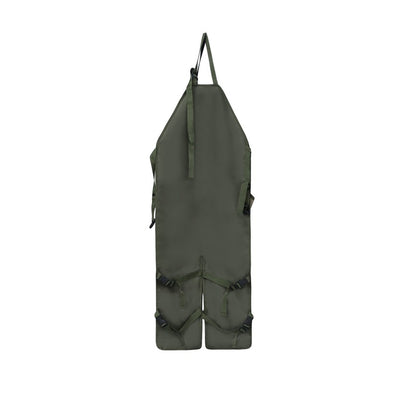 Khaki Pocket Heavy-Duty Gardening Apron with Adjustable Straps and Multi-Pocket Design