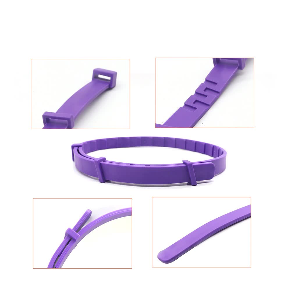 Purple Calming Collars for Dogs - Natural Stress Relief, Adjustable, 3 Pack (2 set/6PCS)