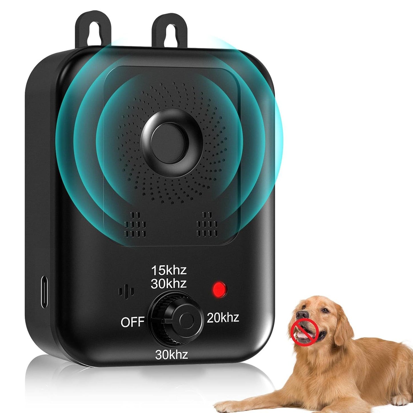 Ultrasonic Dog Repeller - Adjustable Frequency (15kHz-30kHz) for Training and Behavior Correction