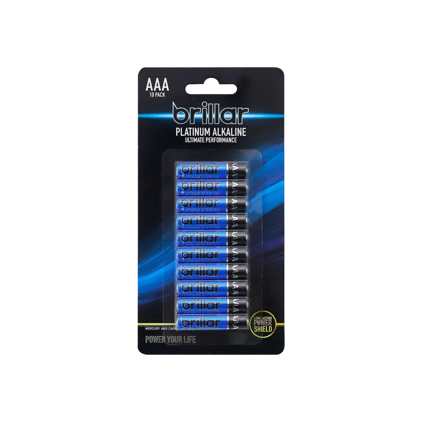 Brillar 10pk  AAA Alkaline Batteries  1.5V  LR03