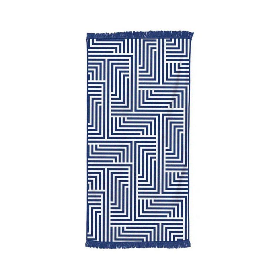 Rectangular Quick Dry Beach Towel with Tassel