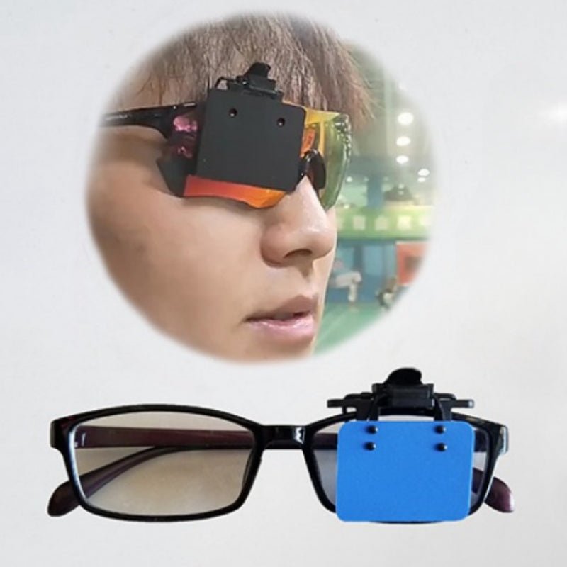 ISSF Flip-Up Eyeshield Sport Shooting Eye Shield Aim Blocker Targeting Sight Cover Blinding - Black-Horizontal 4x3cm