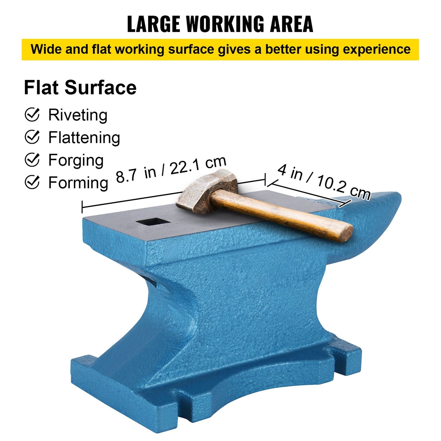Single Horn Anvil 55Lbs, Cast Iron Anvil Blacksmith Withstands Heavy Blows,Anvil Rugged Round Horn Anvil Blacksmith Jewelers Metalsmith Tool, for Sale Forge Tools and Equipment