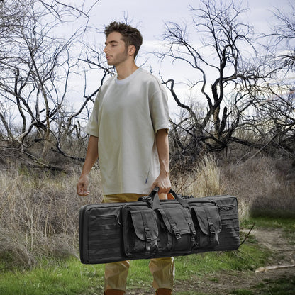 VEVOR Rifle Bag 42 inch Tactical Double Long Gun Bag for 2 Rifles & 2 Pistols