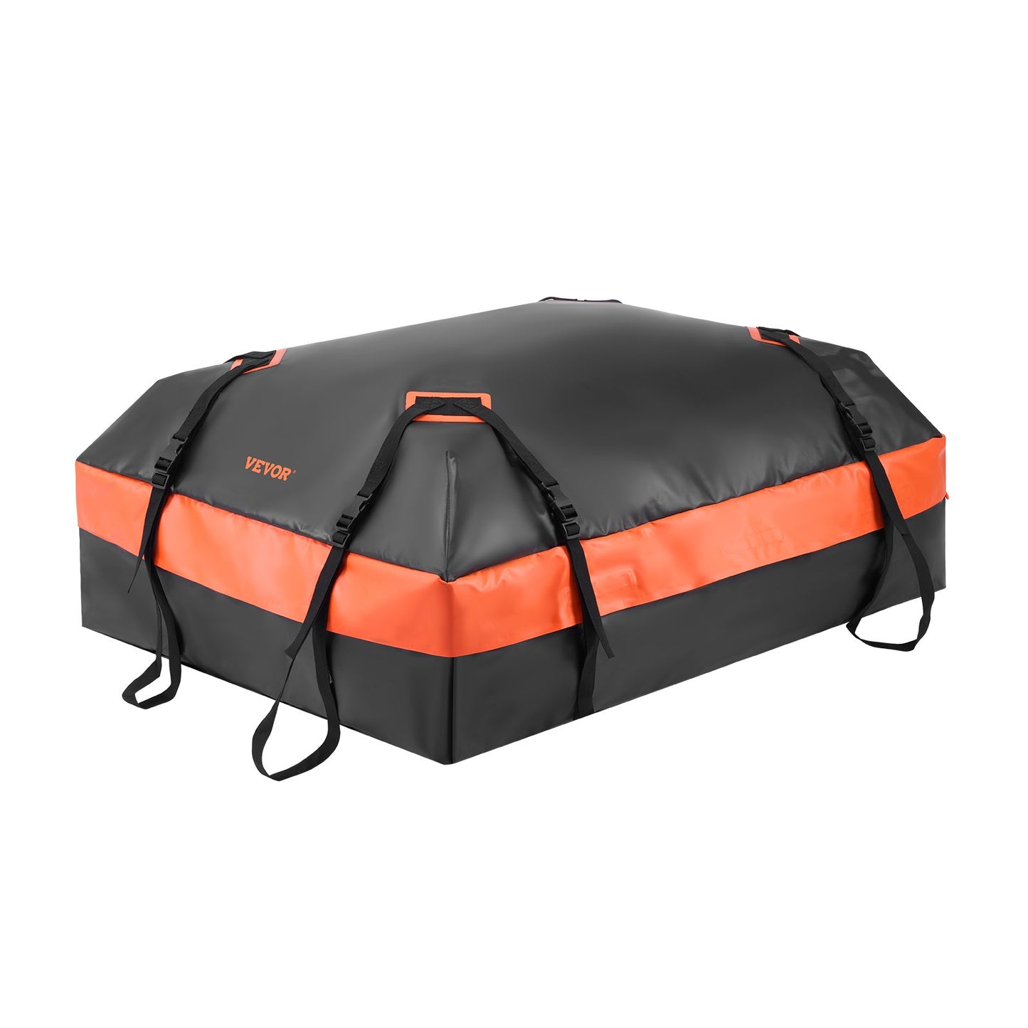 VEVOR Car Rooftop Cargo Carrier Bag, 15 Cubic Feet Car Roof Cargo Carrier, 100% Waterproof Heavy Duty 840D PVC Roof Luggage Bag for All Vehicle with/without Rack- with Lock, Non-Slip Mat, 4 Door Hooks