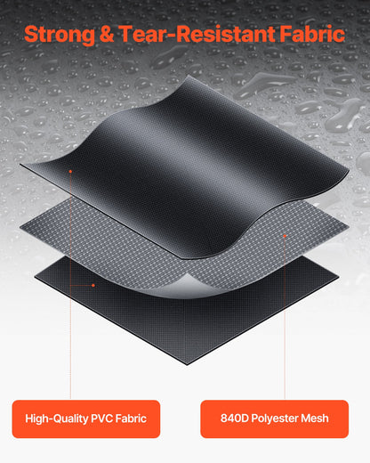 VEVOR Car Rooftop Cargo Carrier Bag 21 Cubic Feet Roof Cargo Carrier 840D PVC