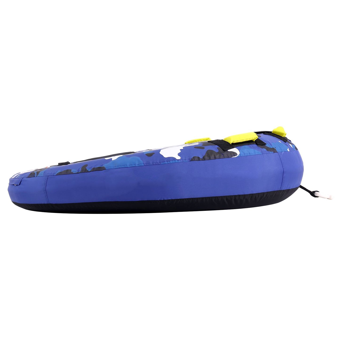 Towable Tube for Boating, 1-2 Riders Inflatable Boat Tubes and Towables, 340 lbs, 51.8" Round Water Sport Towable Tube for Boat to Pull, Full Nylon Cover, EVA Grab Handles and Speed Safety Valve