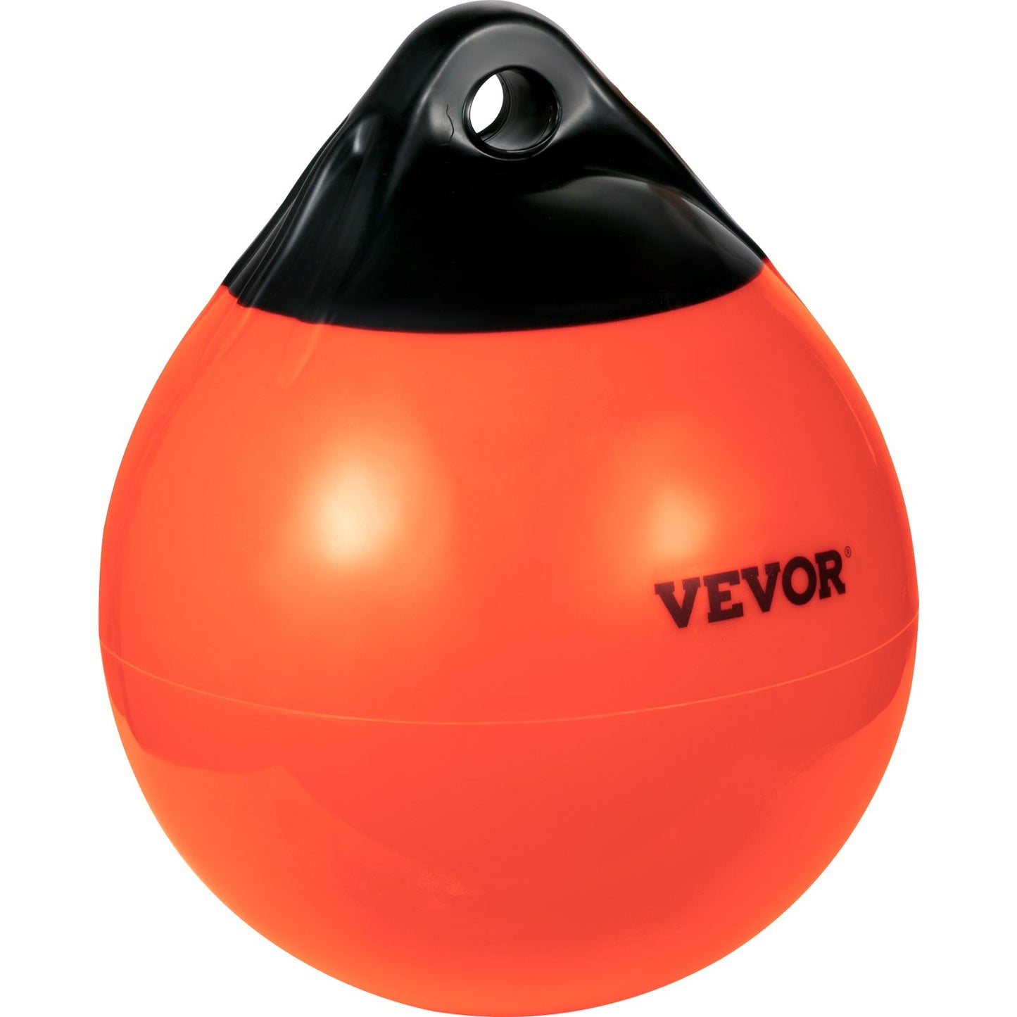 VEVOR Boat Buoy Balls, 15\" Diameter Inflatable Heavy-Duty Marine-Grade PVC Marker Buoys, Round Boat Mooring Buoys, Anchoring, Rafting, Marking, Fishing, Orange