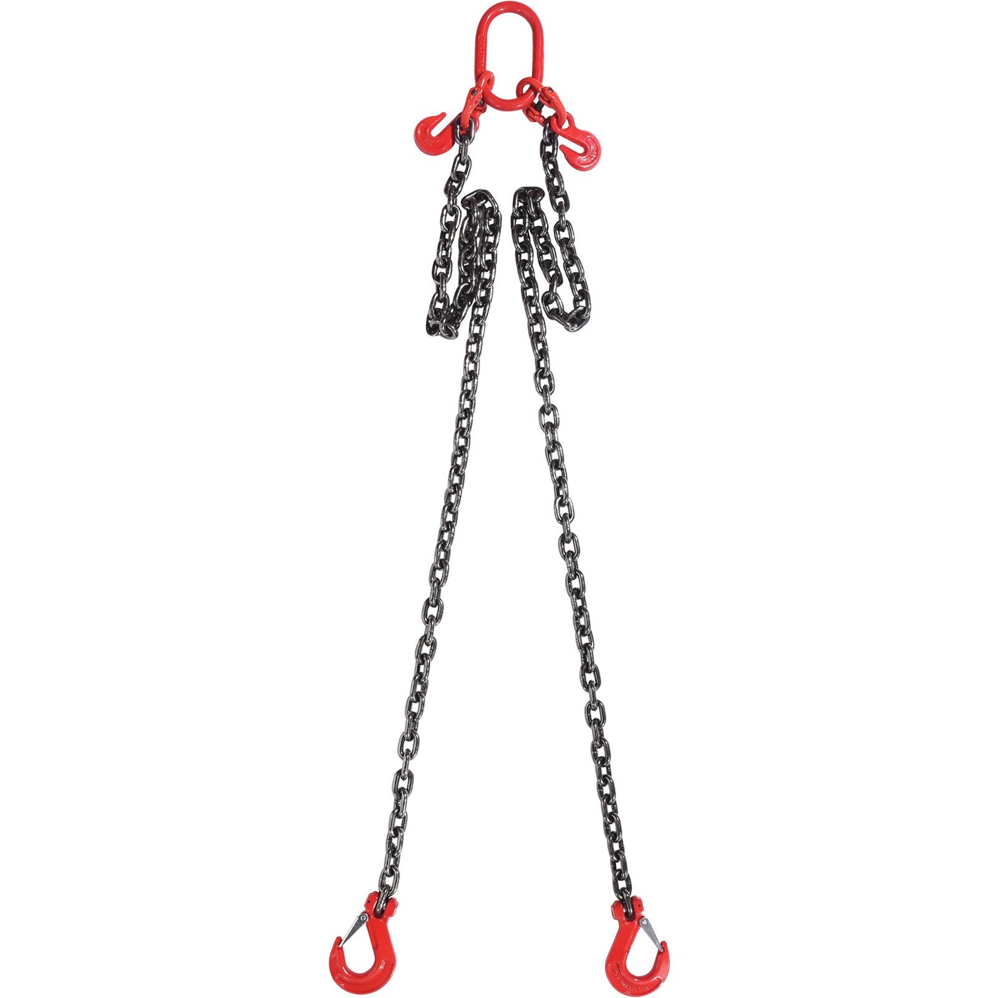 Chain Sling, 10 mm x 180 cm Lifting Chains with Hooks, G80 Engine Chain Hoist Lifts, 5 Ton Lifting Sling Chains for Engine Hoist, Engine Lift Chain with 2 Leg Grab Hooks and Adjusters Heavy Duty