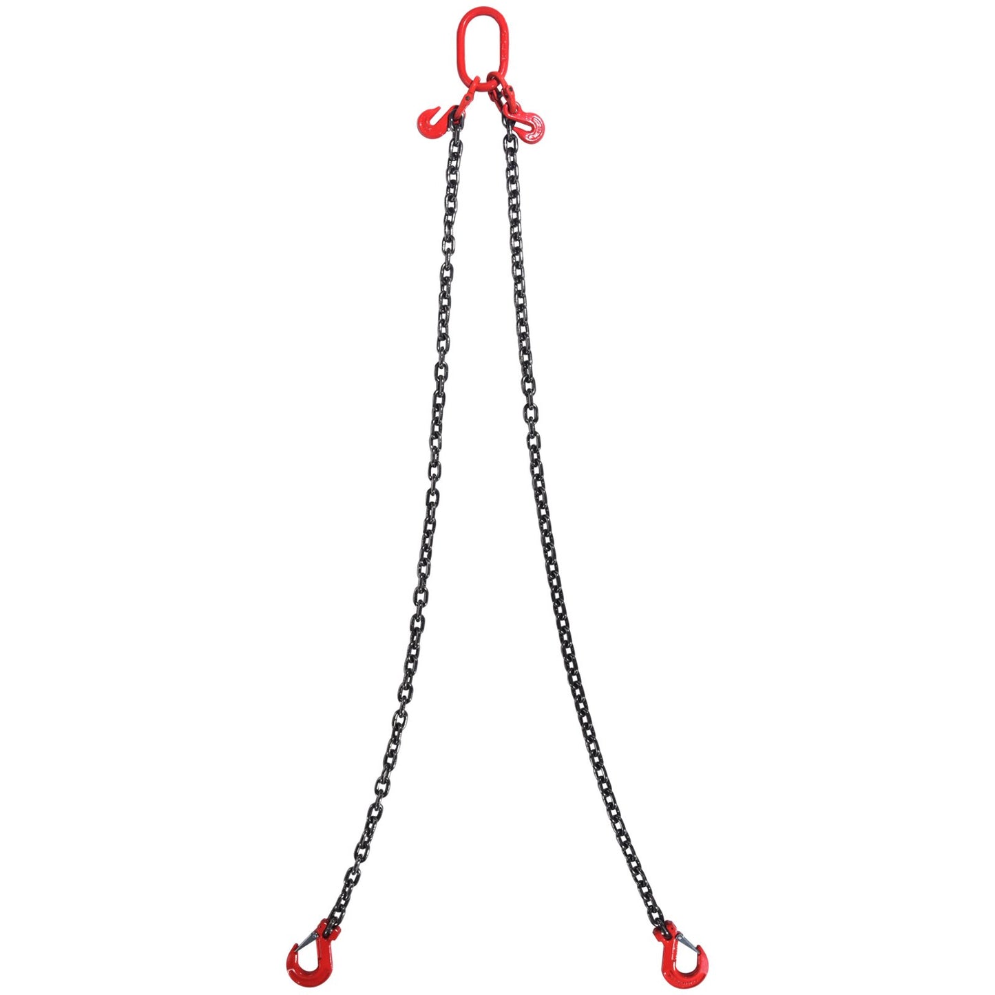 Chain Sling, 10 mm x 180 cm Lifting Chains with Hooks, G80 Engine Chain Hoist Lifts, 5 Ton Lifting Sling Chains for Engine Hoist, Engine Lift Chain with 2 Leg Grab Hooks and Adjusters Heavy Duty
