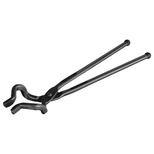 VEVOR Blacksmith Tongs, 463mm Z V-Bit Tongs, Carbon Steel Forge Tongs with A3 Steel Rivets, for Knife Blades, Long Pieces, Circular Forgings, for Beginner and Seasoned Blacksmiths and Bladesmiths