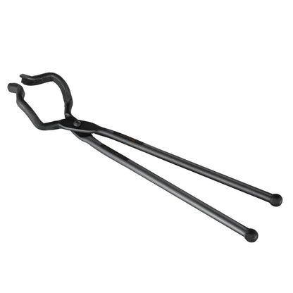 VEVOR Blacksmith Tongs, 463mm Z V-Bit Tongs, Carbon Steel Forge Tongs with A3 Steel Rivets, for Knife Blades, Long Pieces, Circular Forgings, for Beginner and Seasoned Blacksmiths and Bladesmiths