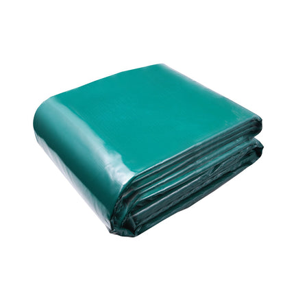 VEVOR PVC Waterproof Tarp, 16.5 x 29.5 ft Heavy Duty PVC Tarpaulin, Tear-Proof and Weather-Proof, with Grommets and Reinforced Edges for Canopy Boat RV Tent Shelter Trailer Truck Cover, Green