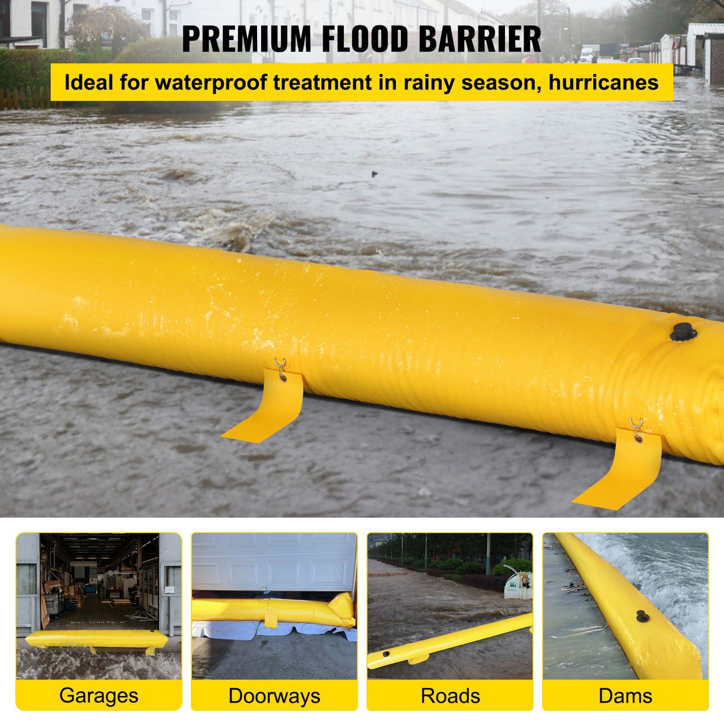 Flood Barrier Hydro Barrier 24' Length x 6