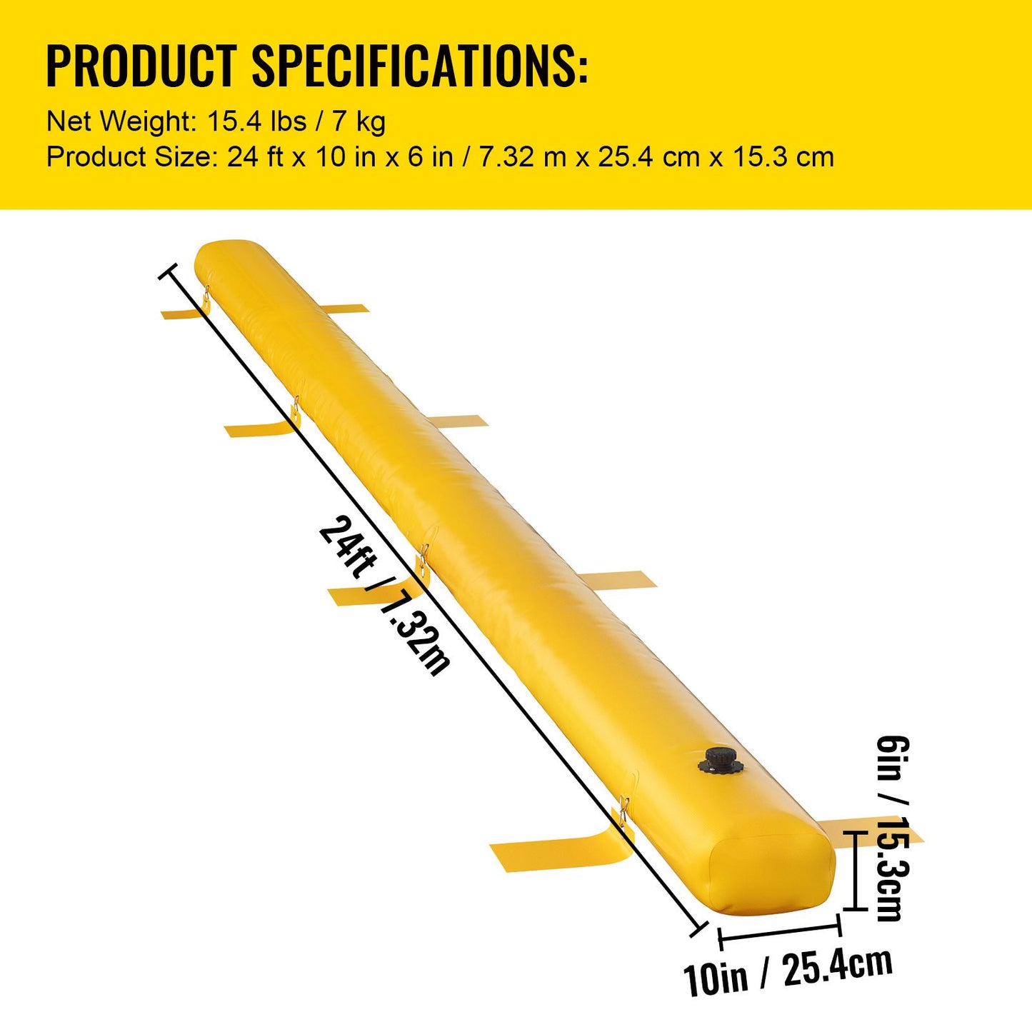 Flood Barrier Hydro Barrier 24' Length x 6