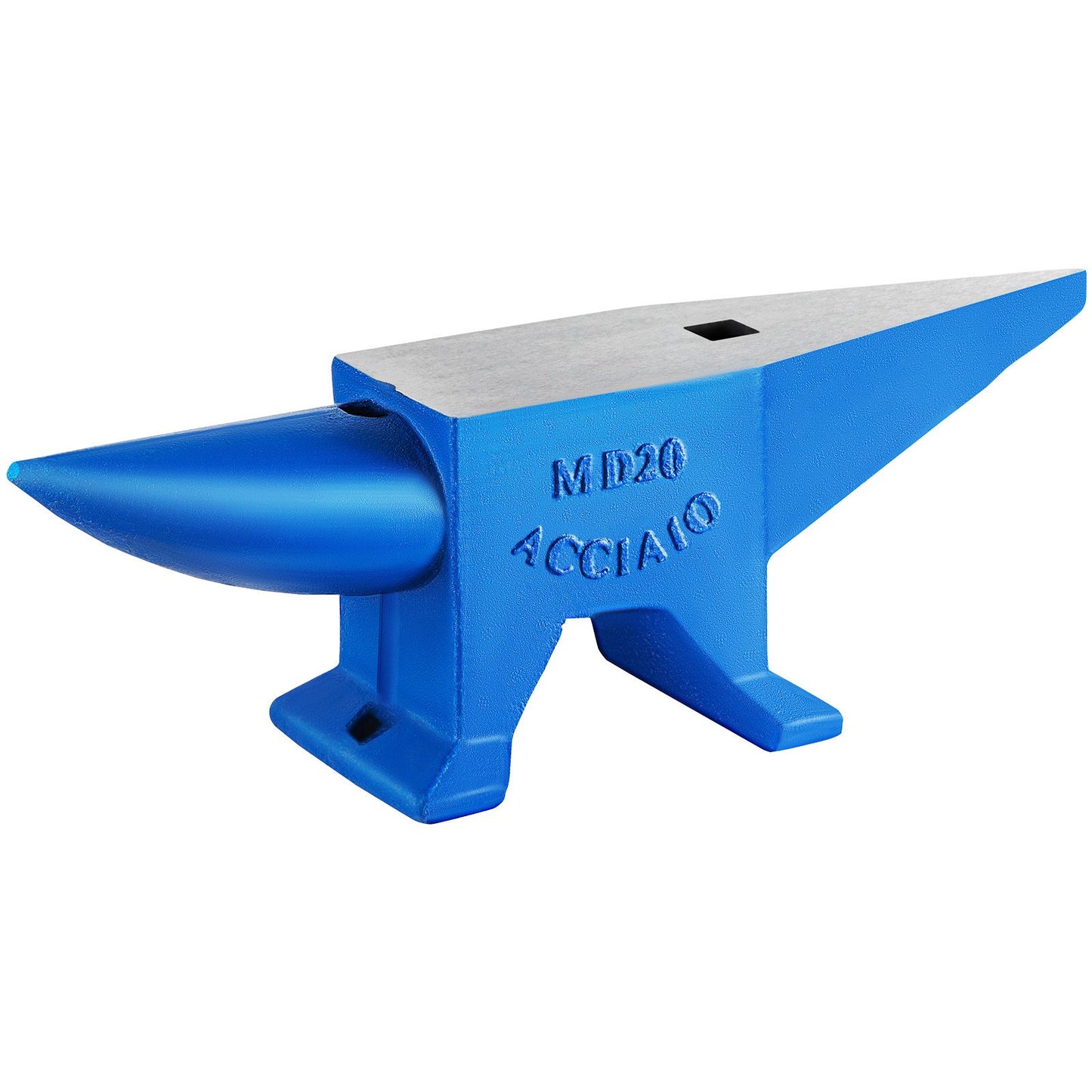 Single Horn Anvil 44Lbs Steel Anvil Blacksmith for Sale Forge Tools and Equipment Anvil Rugged Round and Square Hole Horn Anvil Blacksmith Jewelers Metalsmith Blacksmith Tool