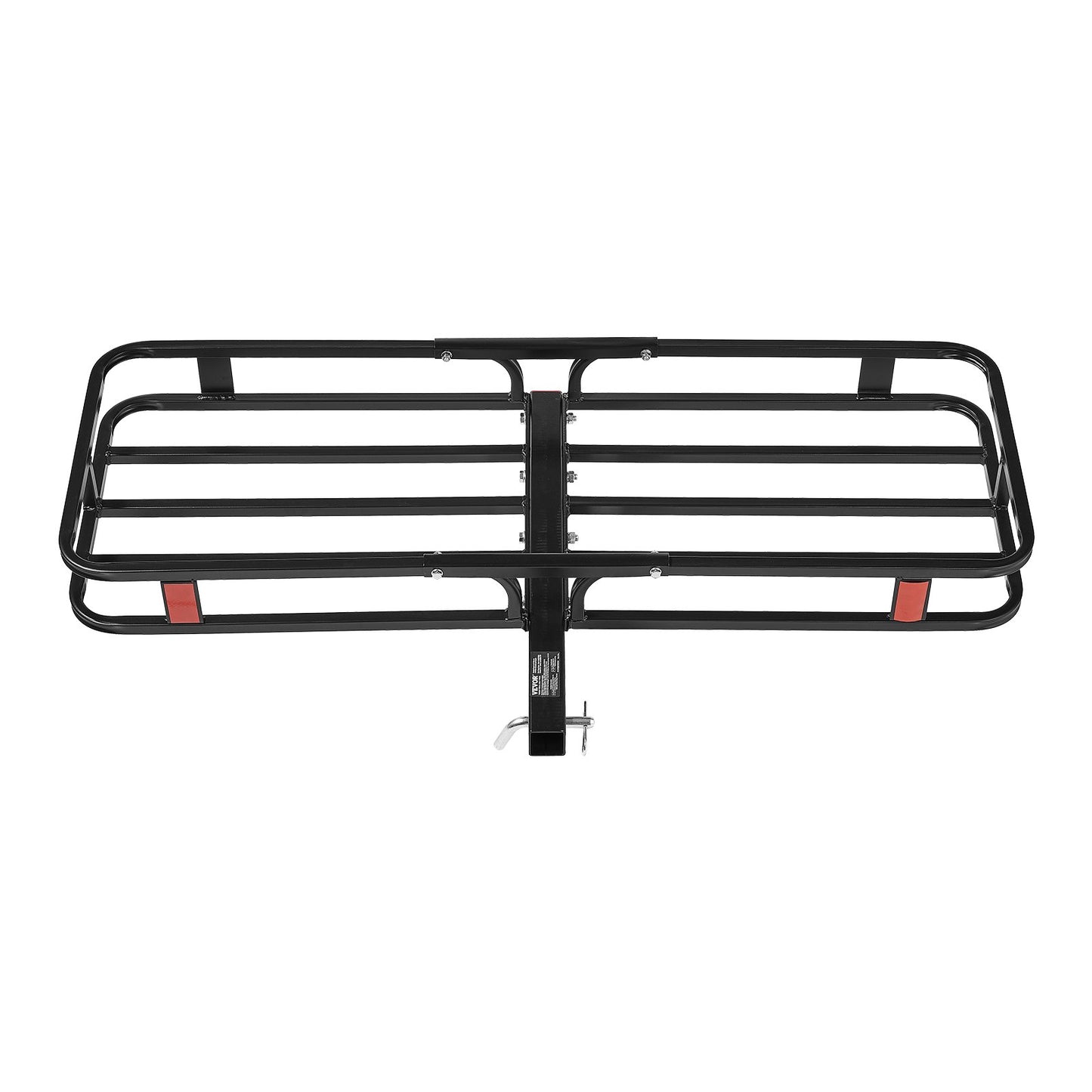 VEVOR 53" x 19" x 5", Hitch Cargo Carrier, 500 lbs Capacity Hitch Cargo Carrier with Hitch Stabilizer & Ratchet Straps, Hitch Mount Cargo Carrier with Cargo Net with Hook, Fit for SUVs