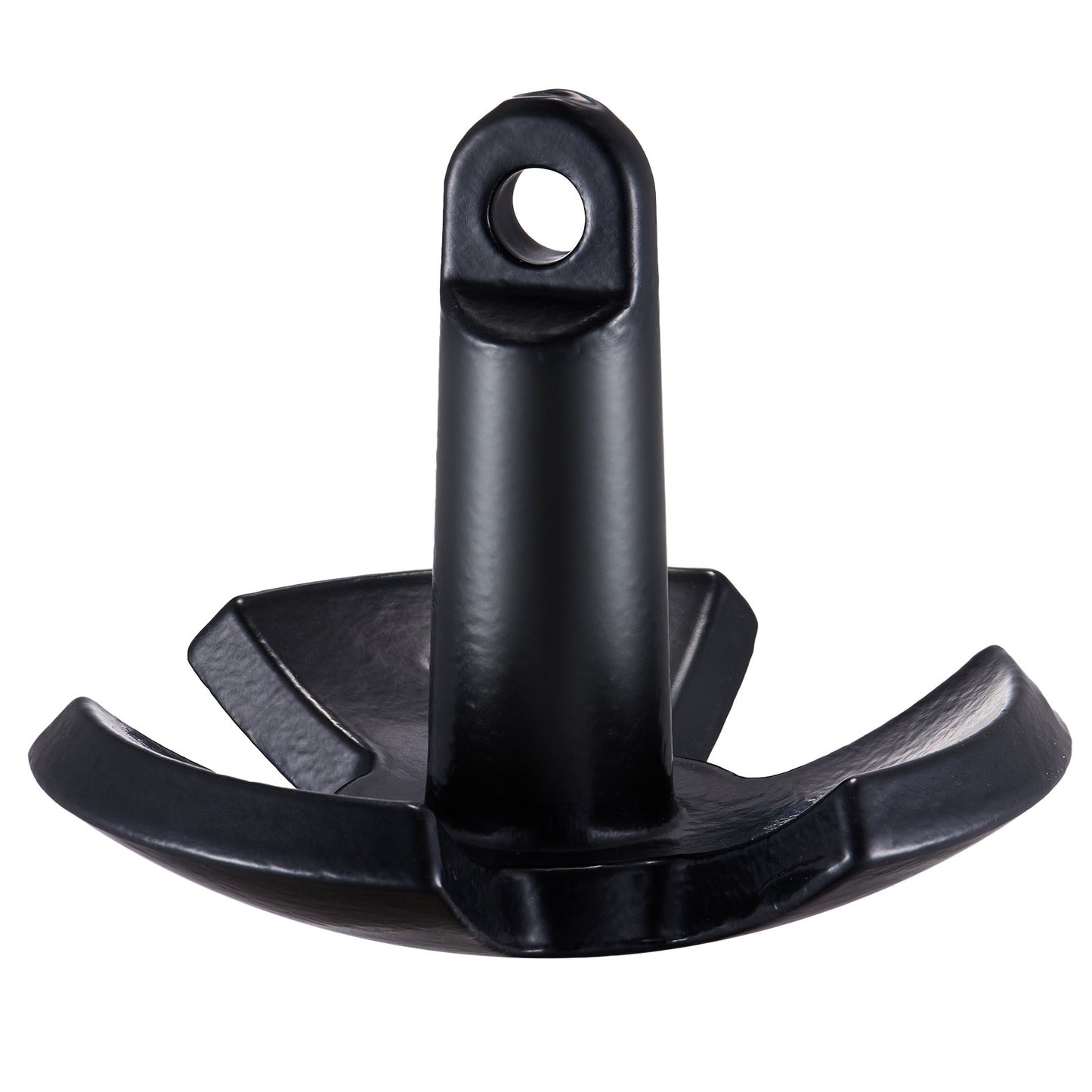 VEVOR River Anchor, 12 LBS Boat Anchor Cast Iron Black Vinyl-Coated with Shackle, Marine Grade Mushroom Anchor for Boats Up To 10 ft, Impressive Holding Power in River and Mud Bottom Lakes