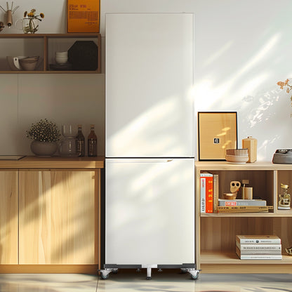 VEVOR Fridge Stand Mobile Base, 1200 lbs Load Capacity, Washing Machine Stand with 8 Locking Twin Wheels and 4 Brakes, 23-36.6 Inches Adjustable Furniture Dolly for Washer, Refrigerator and Dryer