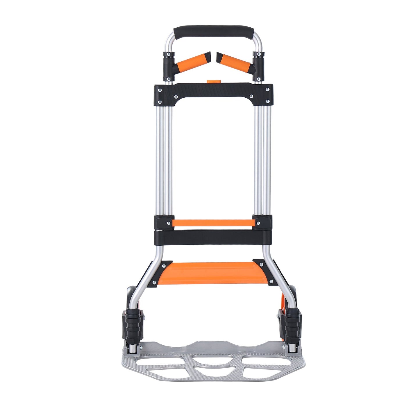 VEVOR Folding Hand Truck, 140 kg Load Capacity, Aluminum Portable Cart, Convertible Hand Truck and Dolly with Telescoping Handle and PP+TPR Wheels, Ultra Lightweight Super Strong for Moving Warehouse