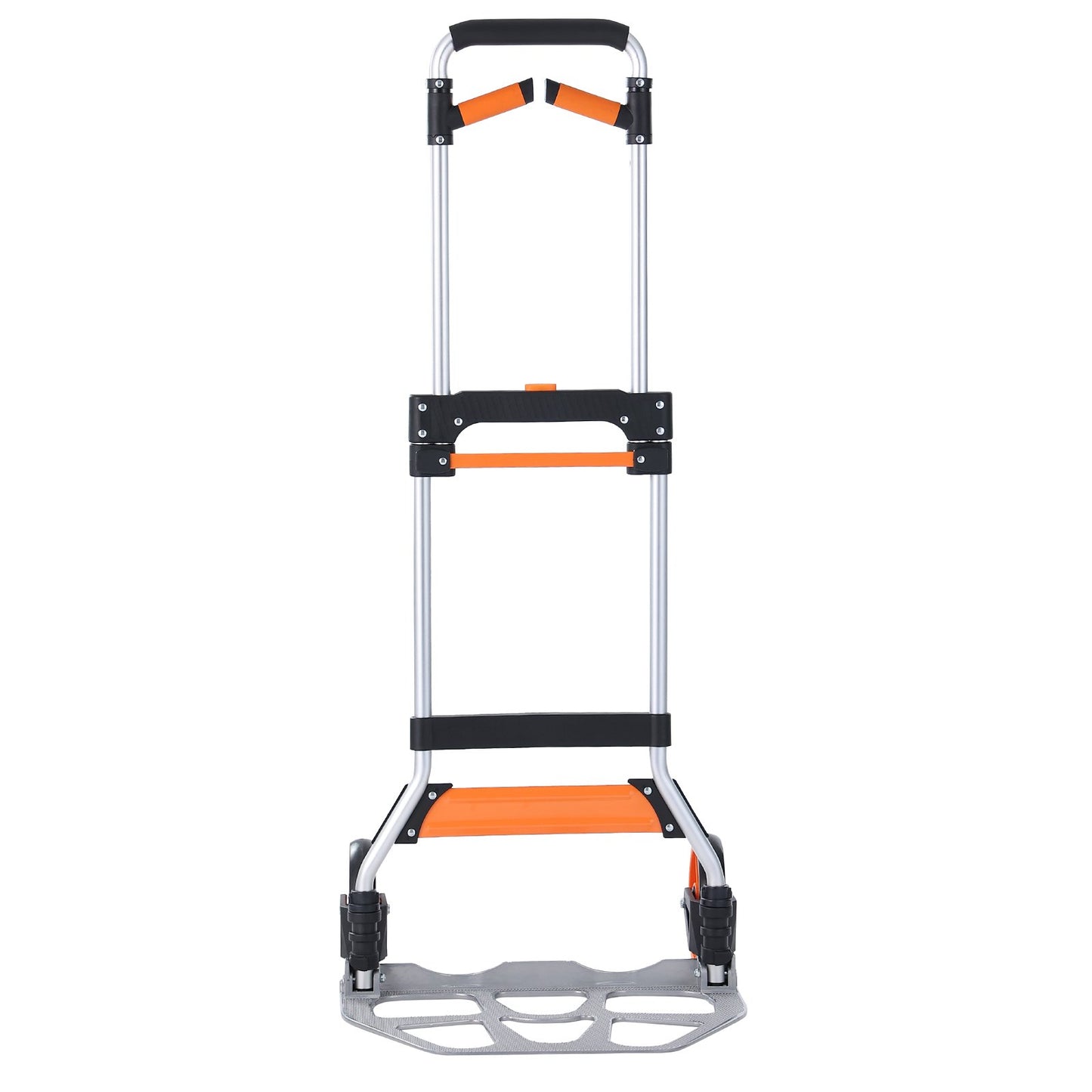 VEVOR Folding Hand Truck, 140 kg Load Capacity, Aluminum Portable Cart, Convertible Hand Truck and Dolly with Telescoping Handle and PP+TPR Wheels, Ultra Lightweight Super Strong for Moving Warehouse