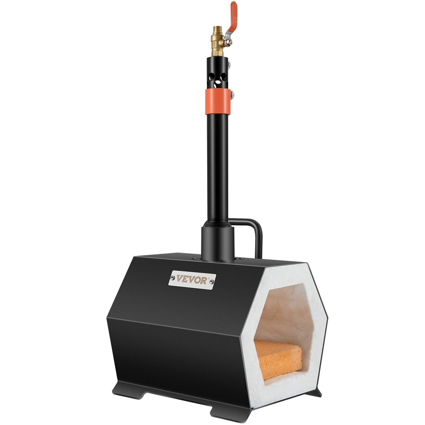 VEVOR Propane Forge Portable, Single Burner Tool and Knife Making, Large Capacity Blacksmith Farrier Forges, Mini Furnace Blacksmithing, Gas Forging Tools and Equipment, Complete Kit