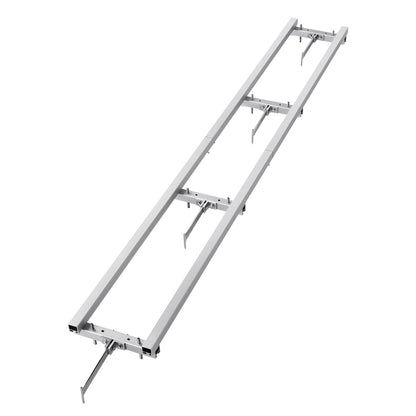 VEVOR Rail Mill Guide System, 9 ft Milling Guide, 4 Crossbar Kits Chainsaw Mill Rail Guide, Aluminum Adjustable Saw Mill Rail System Work with Chainsaw Mills for Builders and Woodworkers