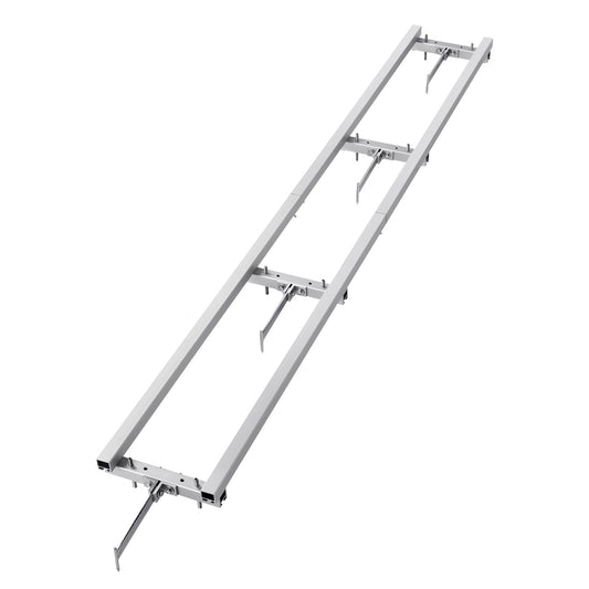 VEVOR Rail Mill Guide System, 9 ft Milling Guide, 4 Crossbar Kits Chainsaw Mill Rail Guide, Aluminum Adjustable Saw Mill Rail System Work with Chainsaw Mills for Builders and Woodworkers