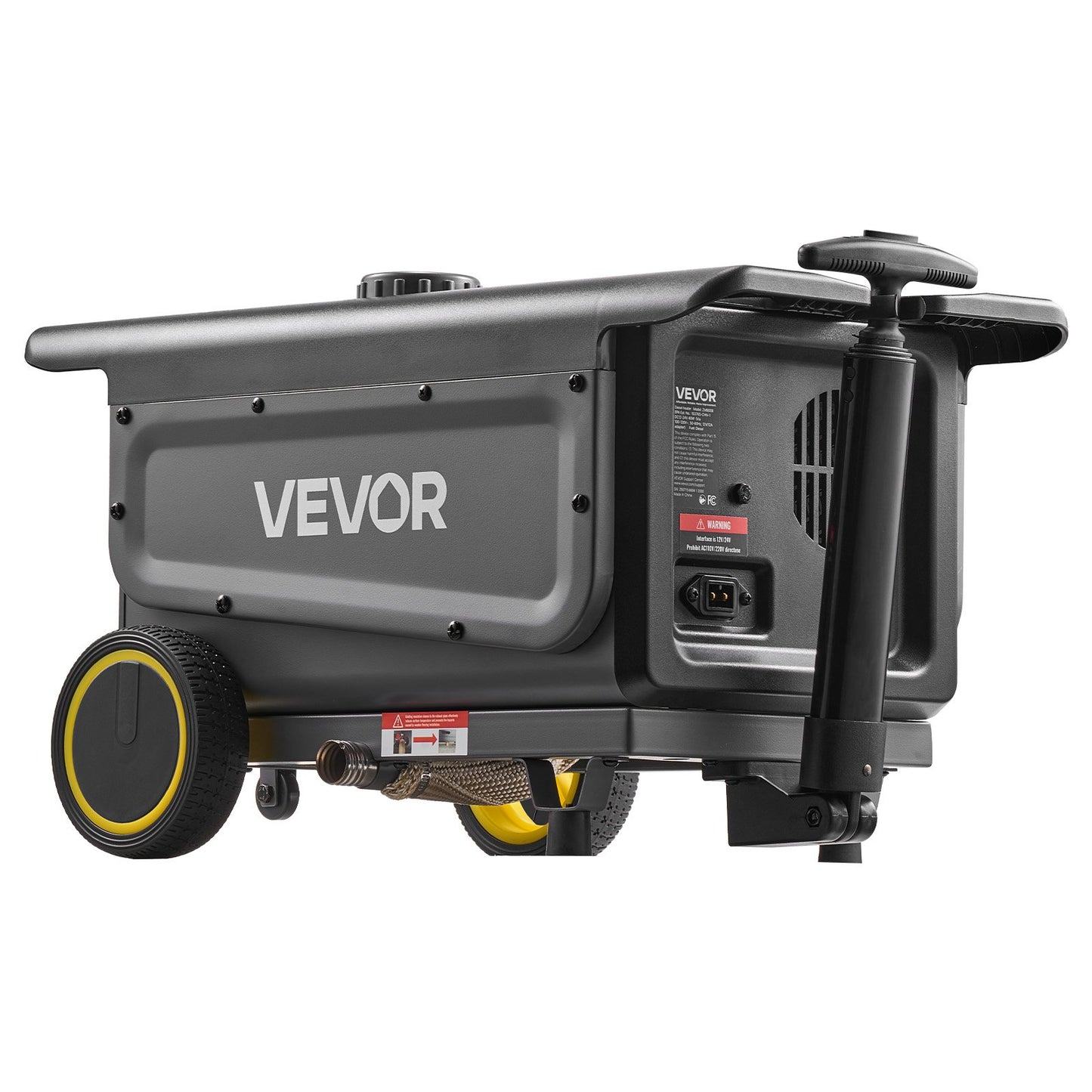 VEVOR Diesel Heater, 8KW, DC 12V/24V, All in One Portable Diesel Air Heater with Bluetooth APP Control, Remote Control and LCD Screen, Trolley Design, 5 L Fuel Tank for Trucks, Vans, RVs, Campers