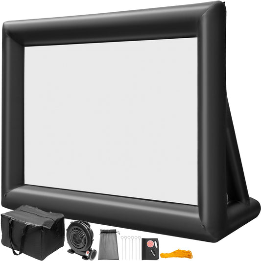 VEVOR 6x4m Inflatable Projector Screen Movie Screen Outdoor Theater w/Blower