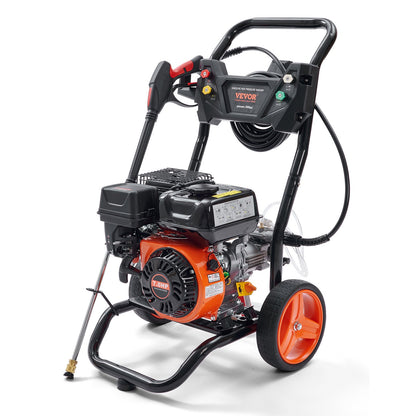 VEVOR Gas Pressure Washer Gas Powered Washer 3400 PSI 2.6 GPM 210cc 5 Nozzles