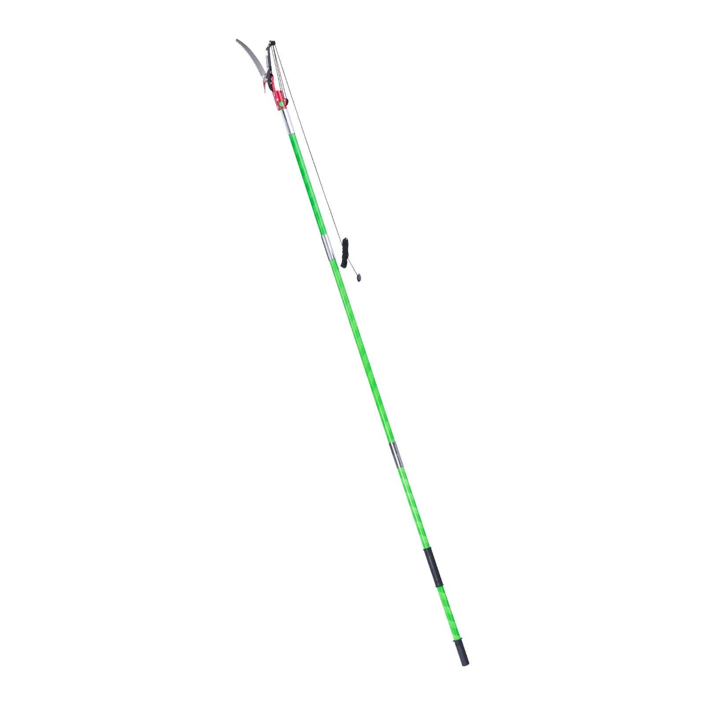 Manual Pole Saw, 118-809.3 cm Extendable Pole Tree Pruner with Scissors, Sharp 65Mn Steel Blade, Lightweight Fiberglass Handle Pole, for High Branch Trimming, Pruning Tool for Palms and Shrubs