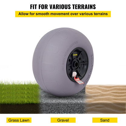 VEVOR Balloon Beach Wheels Replacement Beach Tires 13" TPU 121 LBS Load Capacity